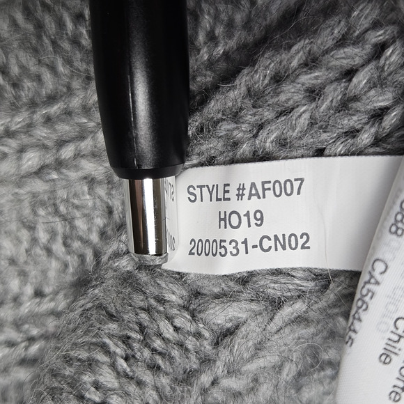 J.Crew Alpaca Blend Womens Pointelle Cable Knit Sweater AF007 Cottage Gray XL - Picture 11 of 16